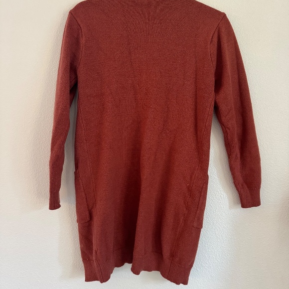 Burnt Orange Cardigan Sweater - Picture 2 of 7